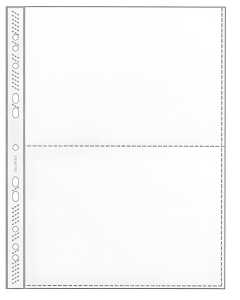 Sammelhülle A4 100er 2 Taschen glasklar, Taschenformat A5, 140µ, PP