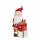 Deko Weihnachtsmann LED 27x20x44,5cm rot, batteriebetrieben