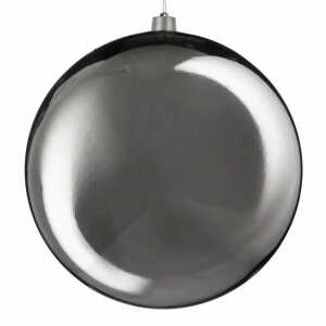 Weihnachtskugel D50cm silber glänzend, bruchfest