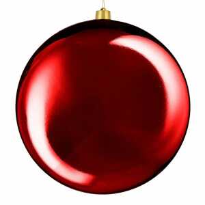 Weihnachtskugel D50cm dunkelrot glänzend, bruchfest