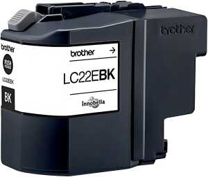 Tintenpatrone für Brother Drucker LC-22EBK,schwarz, 2.400 Seiten