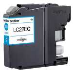 Tintenpatrone für Brother Drucker LC-22EC, cyan,...