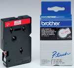 Schriftbandkassette, TC292, 9 mm x 7,7 m, laminiert, rot...