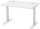 Schreibtisch FLEX MODUL, Dekor lichtgrau, 1200 mm, höhenverstellbar,