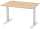 Schreibtisch FLEX MODUL, Dekor Buche, 1200 mm, höhenverstellbar