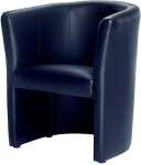 Club-Sessel, dunkelblau, Kunstleder