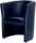 Club-Sessel, dunkelblau, Kunstleder