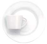 Kaffeetassen ISTA, 0,18 L, Porzellan, weiß
