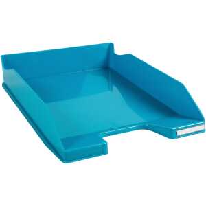 Briefablage Bee Blue DIN A4+, türkis, vertikal stapelbar,