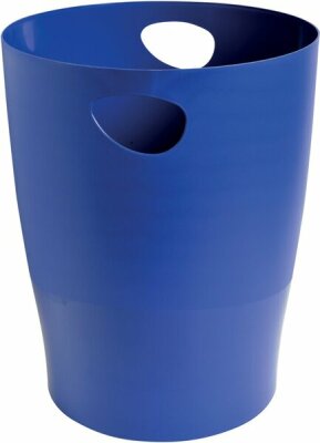 Exacompta Papierkorb ECOBIN Bee Blue, marineblau, 15l, mit Griffen