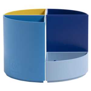 Stifteköcher Bee Blue, 4-teilig, mehr- farbig, 2 verschiedene Höhen
