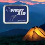 Erste Hilfe Set "to go", in Metallbox, blau...