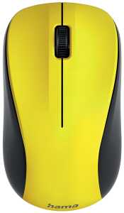 Optische 3-Tasten-Funkmaus MW-300 V2, gelb, geräuschlos,