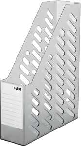 Stehsammler BRILLANT transluzent-grau A4/C4 inkl. selbstk Rückenschild