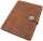 Dokumentenmappe A4, Echtleder, braun, Außenmaße: ca. 36 x 28 x 4,5 cm