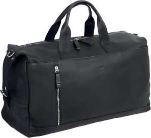 Weekender Toro, Echtleder, schwarz, Außenmaße: ca. 28 x 50 x 21 cm