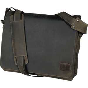 Umhängetasche Candy, Echtleder, braun, Außenmaße: ca. 34 x 30 x 12 cm