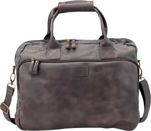 Tasche Mystify S, Canvas/Lederimitat graubraun maße ca. 28 x 37 x 6 cm