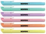 Textmarker Highliner 6er Etui, pastell, Keilspitze,