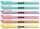 Textmarker Highliner 6er Etui, pastell, Keilspitze,