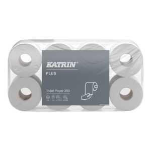 Katrin Toilettenpapier Plus 3-lagig weiß 250 Bl./Rl. 8 Rl./Pack.