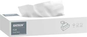 Kosmetiktücher Plus facial, 2-lagig, hochweiß, 1 Packung = 100 Tücher