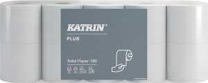 Toilettenpapier Plus Toilet 180, 4-lagig, 180 Blatt/Rolle, 10 Rollen
