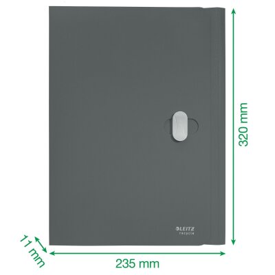 Dokumentenmappe Recycle, A4, gelb, blickdicht, Sicherheitsverschluss