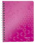 Collegeblock WOW A5 PP-Einband kariert, pink metallic