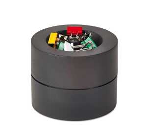 mauly-Spender Recycling, schwarz, Oberfläche matt, Ø x H: 7,3 x 6 cm