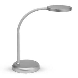 LED-Tischleuchte MAULjoy silber, matte Oberfläche, warmweiß,