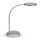 LED-Tischleuchte MAULjoy silber, matte Oberfläche, warmweiß,