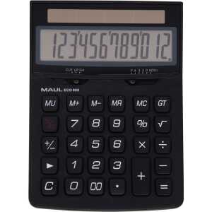 Tischrechner ECO 850 mit 12-stelliger LCD-Anzeige, Solarbetrieben,