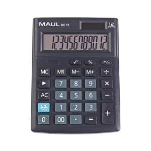 Tischrechner MC 12 12-stellig LCD-Anzeige schw Solar-/Batteriebetrieb