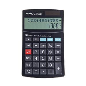 kaufmännischer Tischrechner MTL 600 12-stelliger LCD-Anzeige, schwarz
