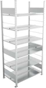 Grundregal, 2.200 x 1.000 x 600 mm 6 Böden, Feldlast: 1.220 kg,