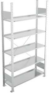 Grundregal, 1.850 x 1.000 x 300 mm 5 Böden, Feldlast: 1.100 kg,