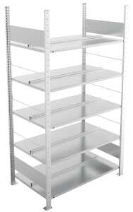 Grundregal, 1.850 x 1.000 x 600 mm 5 Böden, Feldlast: 1.100 kg,