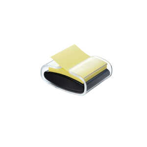 Post-it SuperSticky Haftnotizspender f Z-Notes gefüllt, schwarz/transp