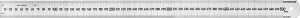 Stahllineal, 50 cm, rostfreier Edelstahl, mm- und 1/2 mm- Aufteilung