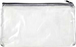Mesh Bag, DIN-lang, 240 x 135 mm, transp PVC, Netzgewebe verstärkt