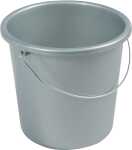 Haushaltseimer, 5 Liter, silber, mit Metallbügel und...