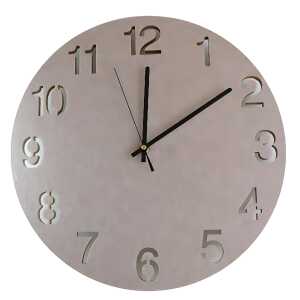 Unilux HELLO Wanduhr grau, Durchmesser 40 cm,