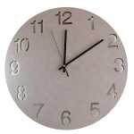 Unilux HELLO Wanduhr grau, Durchmesser 40 cm,