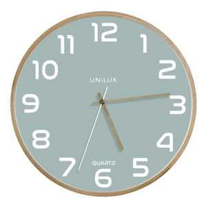 Unilux BALTIC Wanduhr hellgrün, 31,5 cm Durchmesser,