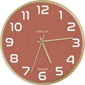 Unilux BALTIC Wanduhr rosa, 31,5 cm Durchmesser