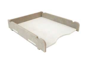 Unilux STOLL Briefkorb A4 grau, aus PET-Recyclingmaterial