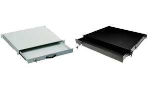 DIGITUS 19 Tastaturschublade, 1 HE , schwarz (RAL9005) (11001939)