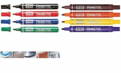 Pentel Permanent-Marker N50, schwar z, Rundspitze (5102400)