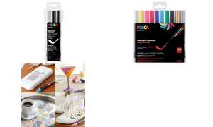 Faber Castell Marker UNI POSCA PCF-350 1-10 mm 3er Set s/w
